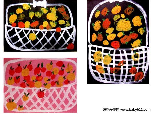 幼儿园小班画画教案设计:大大小小的橘子