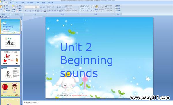 �����ٶ�Ӣ��Ԥ�����ϲ�PPT�μ���U2Beginning_sounds