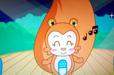 耳朵上的绿星星