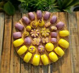 南瓜紫薯花样馒头