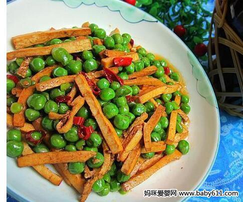 肉丁香干炒青豆