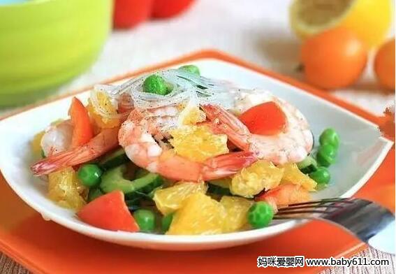 橙虾沙拉