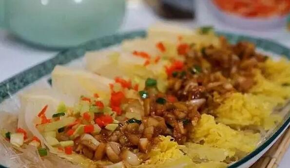 火腿蒜茸蒸娃娃菜