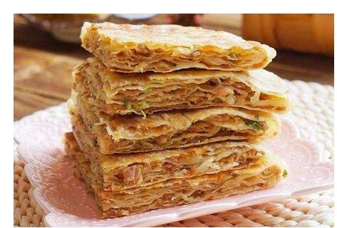 儿童食谱饼类:千层葱肉饼
