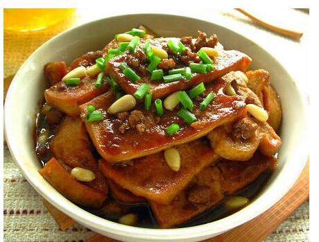 松仁肉末烧豆腐