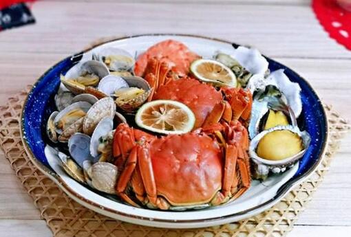 柠香热气蒸海鲜